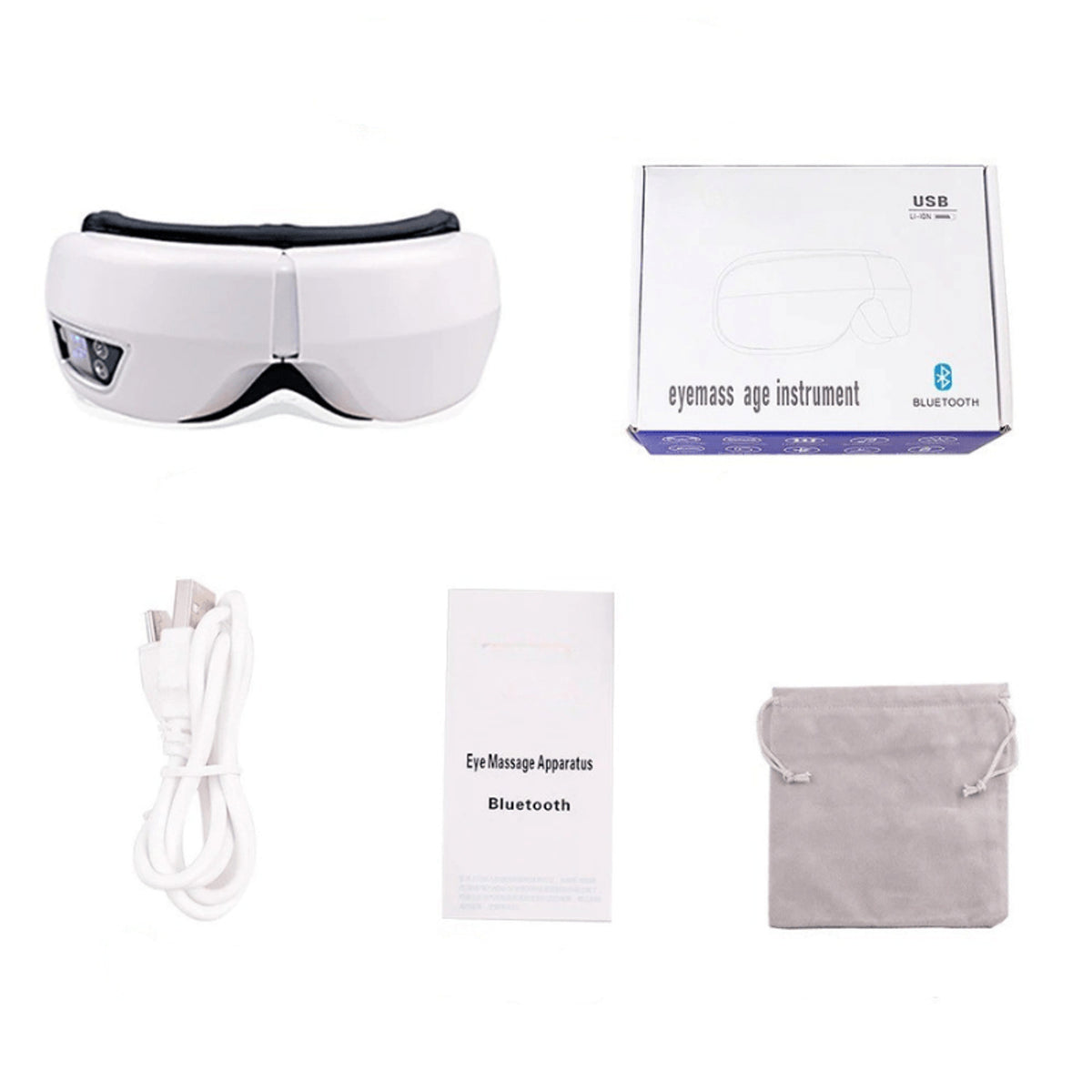 Eyeglow Smart Eye Massager With Heat Air Pressure & Bluetooth Music 180° Foldable Design - Image 6