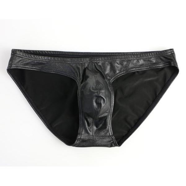 Faux Leather Shorts with Streamlined Fit and Polished Finish - Image 2