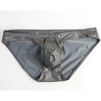 Faux Leather Shorts with Streamlined Fit and Polished Finish - Image 4