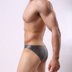 Faux Leather Shorts with Streamlined Fit and Polished Finish - Image 3