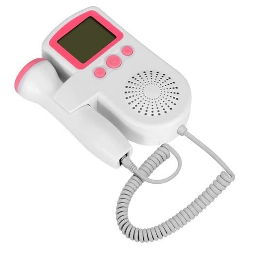 Fetal Doppler Monitor For Home Use With Handheld Probe Built-In Speaker And Backlit Lcd Screen - Image 2