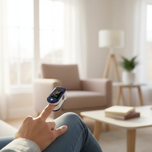 Fingertip Oximeter Pulse Portable Wellness Monitor For Quick Insight Into Daily Oxygen Levels & Heart Activity - Image 1