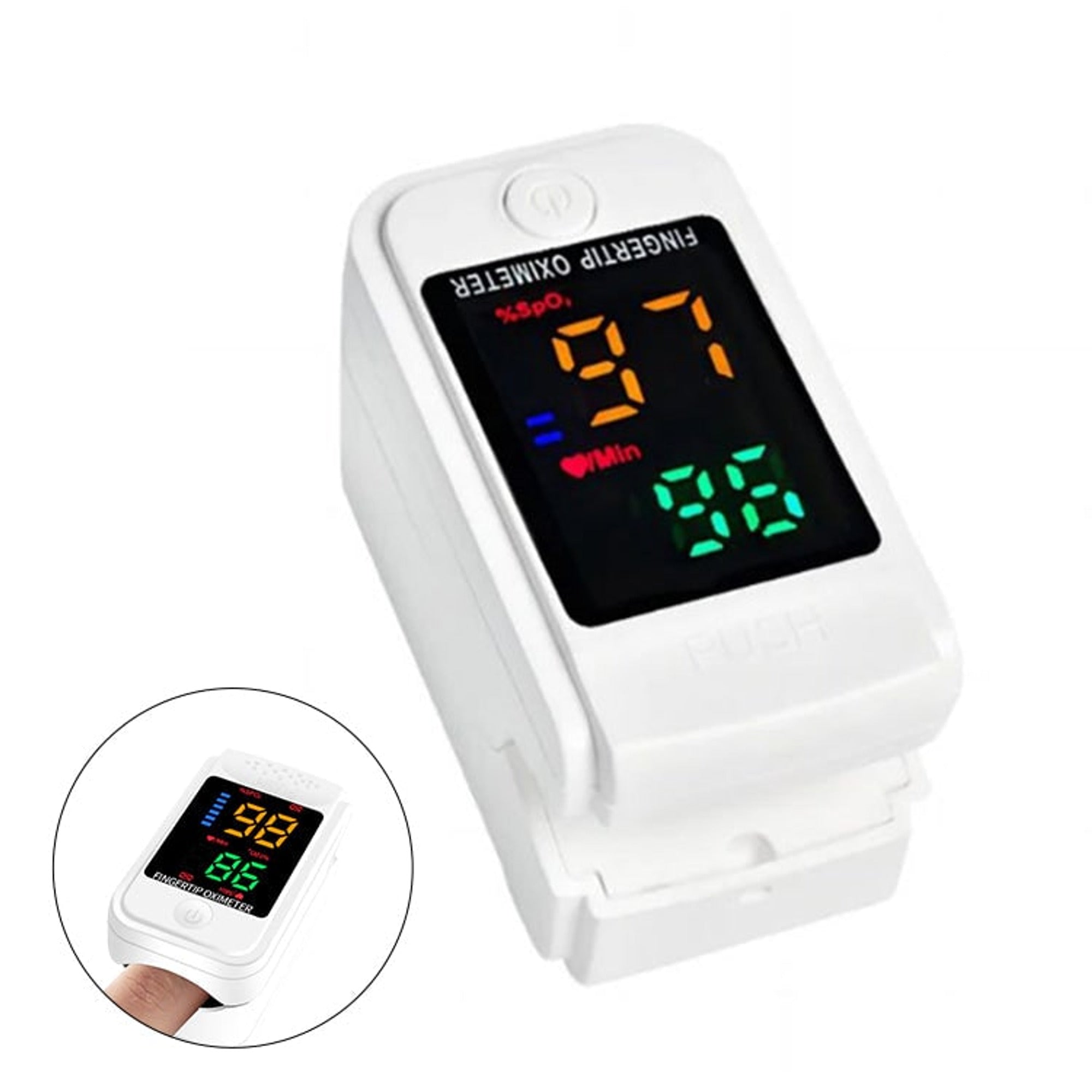 Fingertip Oximeter Pulse Portable Wellness Monitor For Quick Insight Into Daily Oxygen Levels & Heart Activity - Image 6