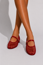 NOVA | Mesh Mary Jane Ballet Flats