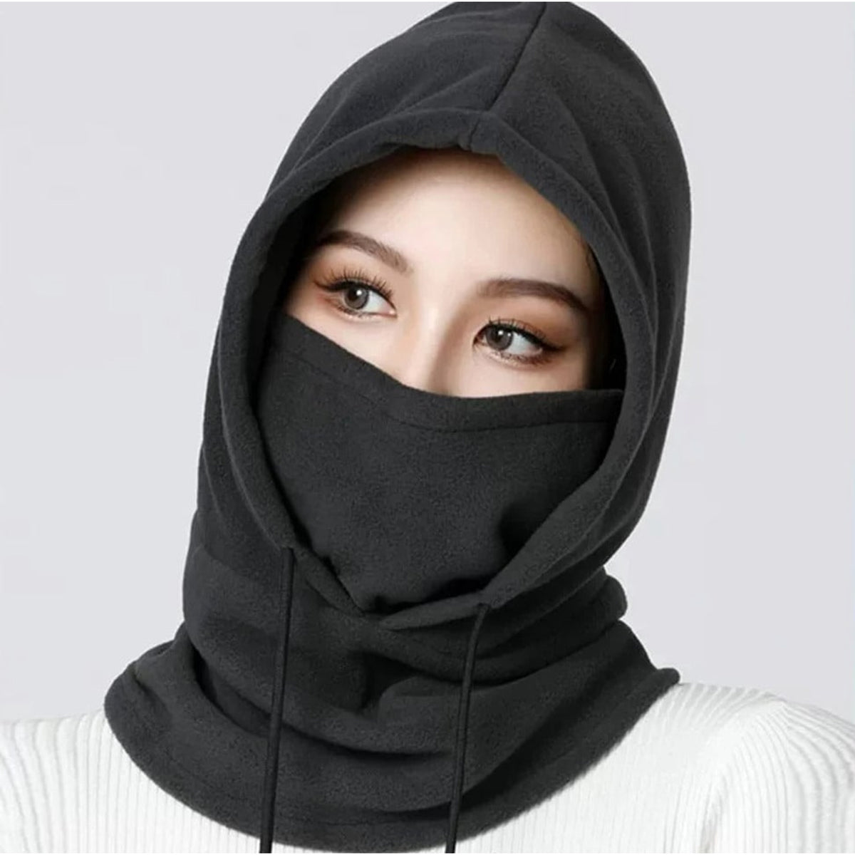 Fleece Ski Mask With Full Face Windproof Protection - Image 9