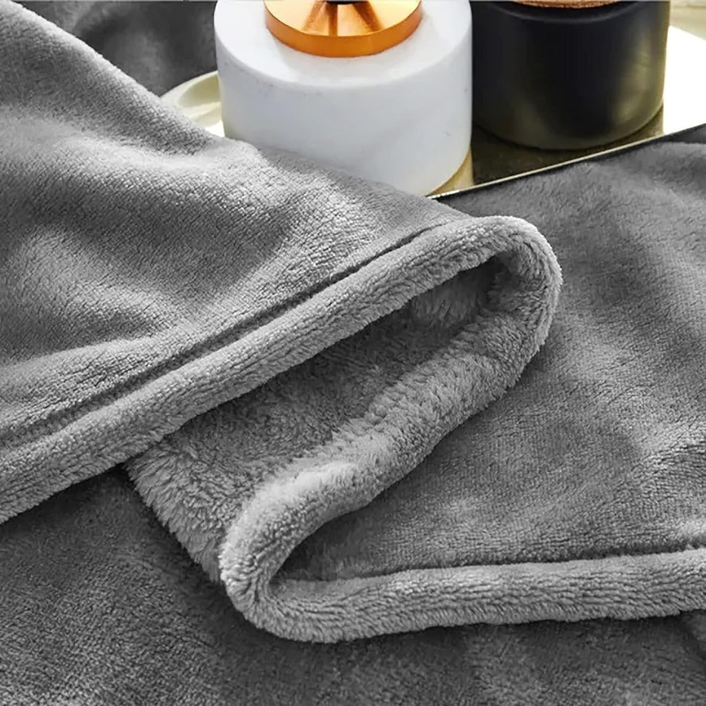 Fleece Throw Blanket Soft Plush For Bed Sofa - Image 1