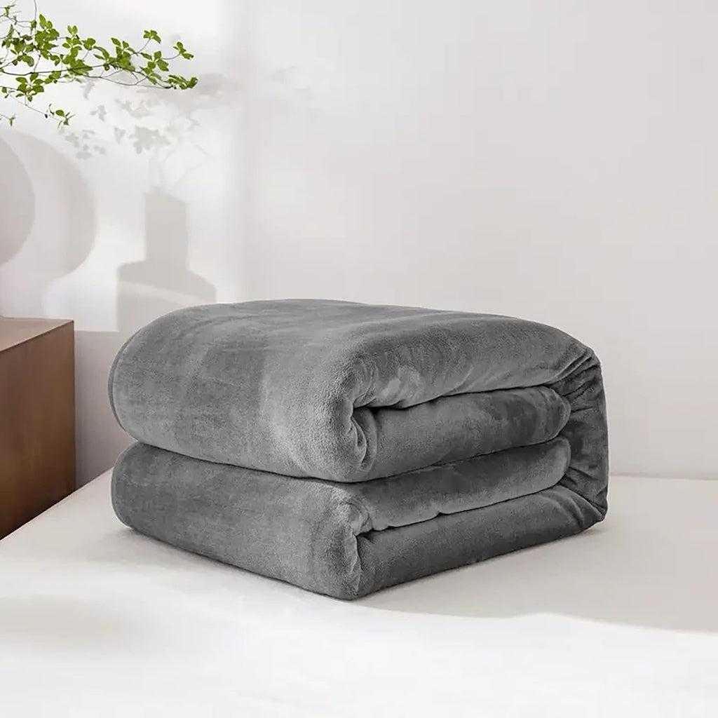 Fleece Throw Blanket Soft Plush For Bed Sofa - Image 2