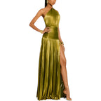 NOVA| Women's Lightweight Polyester Maxi Dress | Elegant Off-Shoulder Summer Gown