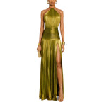 NOVA| Women's Lightweight Polyester Maxi Dress | Elegant Off-Shoulder Summer Gown