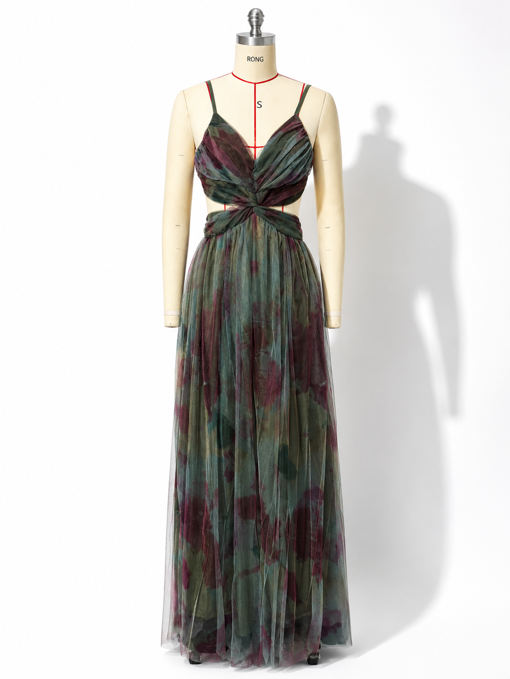 NOVA | Women’s Floral Maxi Dress – Spring Summer Long Dress with Tie Back