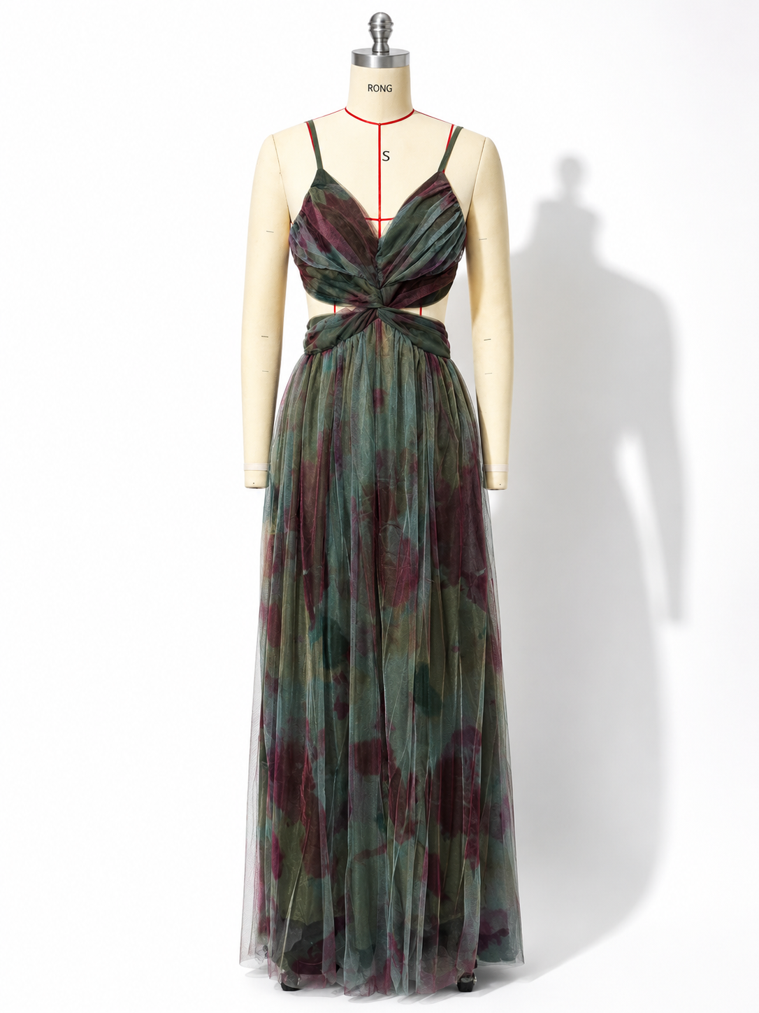 NOVA | Women’s Floral Maxi Dress – Spring Summer Long Dress with Tie Back