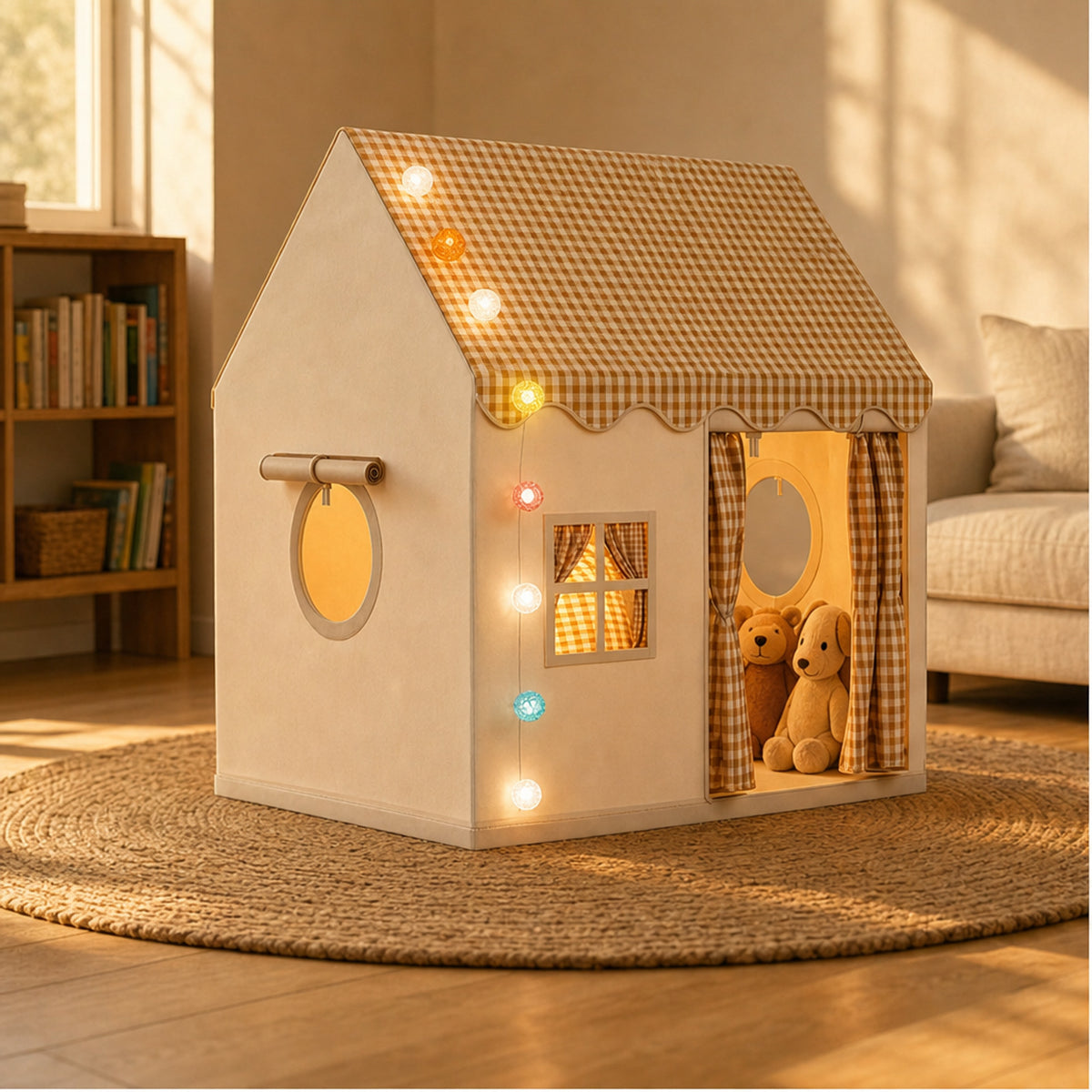 Foldable Play Tent Roomy Kids Hideaway With Sturdy Frame Easy To Set Up And Store - Image 1