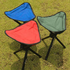 Folding Tripod Stool Foldable Collapsible Portable Outdoor Seat - Image 2
