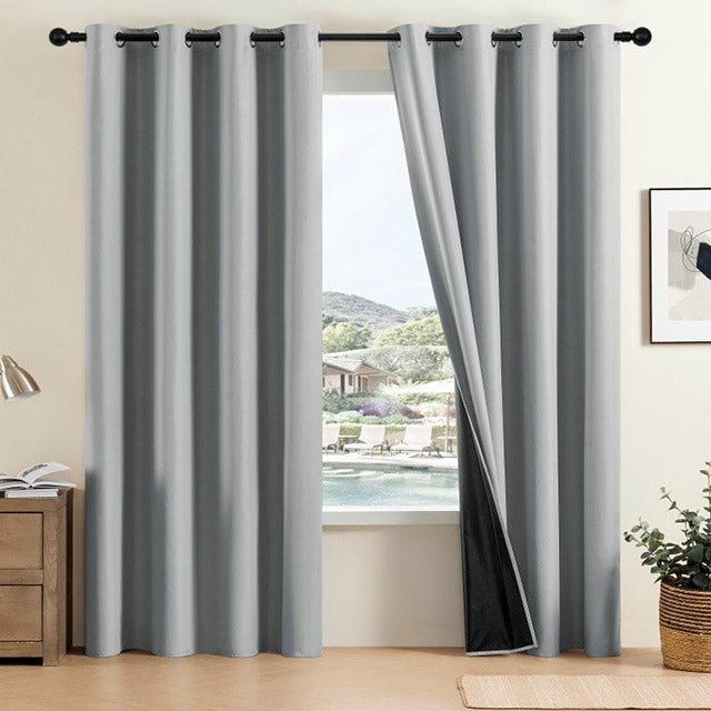 Full Blackout Thermal Curtains Insulated Grommet Panels For Noise Reduction And Light Blocking - Image 14