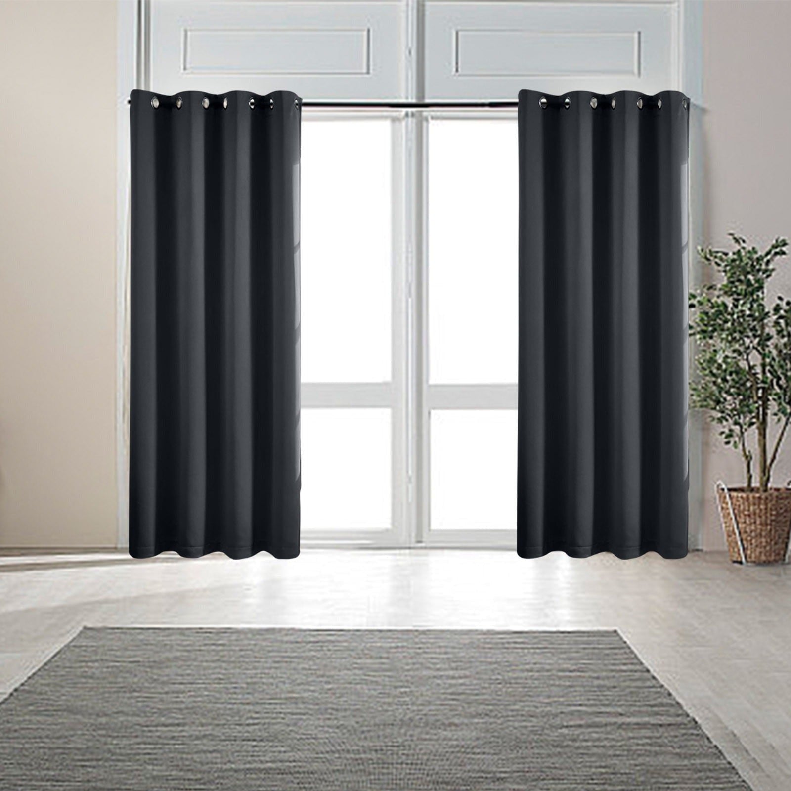 Full Blackout Thermal Curtains Insulated Grommet Panels For Noise Reduction And Light Blocking - Image 8