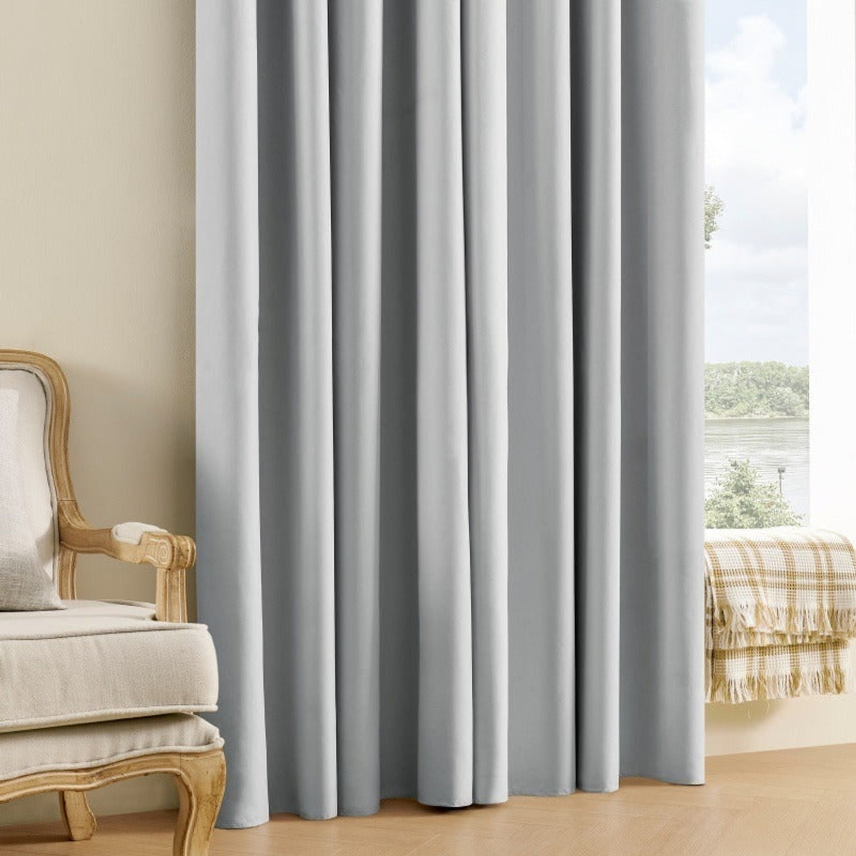 Full Blackout Thermal Curtains Insulated Grommet Panels For Noise Reduction And Light Blocking - Image 5