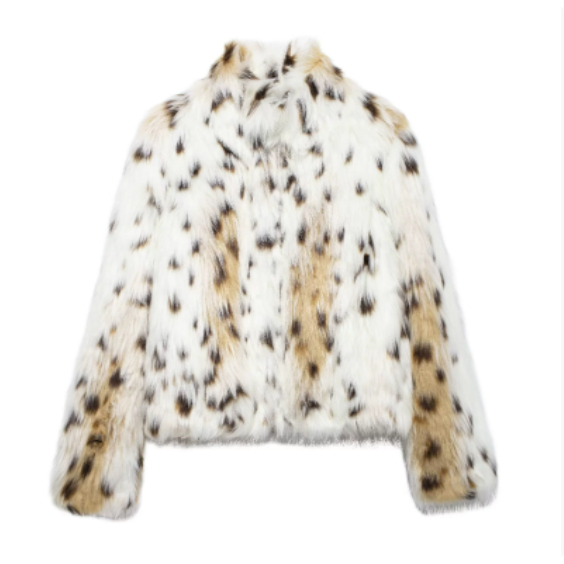 Fur Coat with Warm Short Jacket and Lapel Collar - Image 2