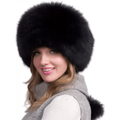 Fur Hat with Warm Ear Flaps and Round Shape - Image 1
