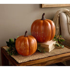 Galaxy Projection Pumpkin With Hand-Blown Venetian Glass Design - Image 2