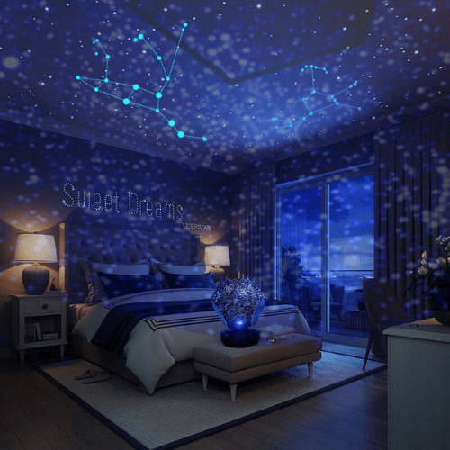 Galaxy Projector With Faceted Design And Remote Control - Image 1