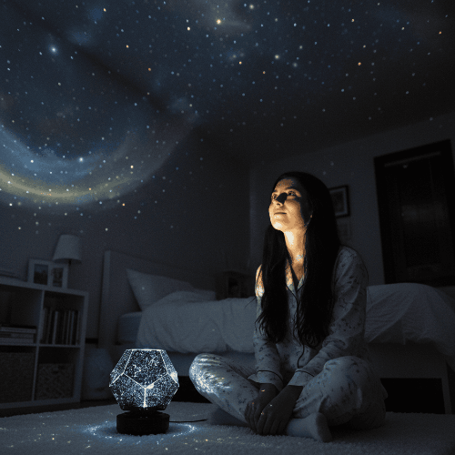 Galaxy Projector With Faceted Design And Remote Control - Image 6