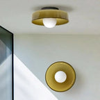 Glass Nordic Design Disc Ceiling Lamp - Image 4