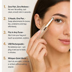 Glidara 3-in-1 Painless Precision Trimmer For Brows Face & Body - Image 2