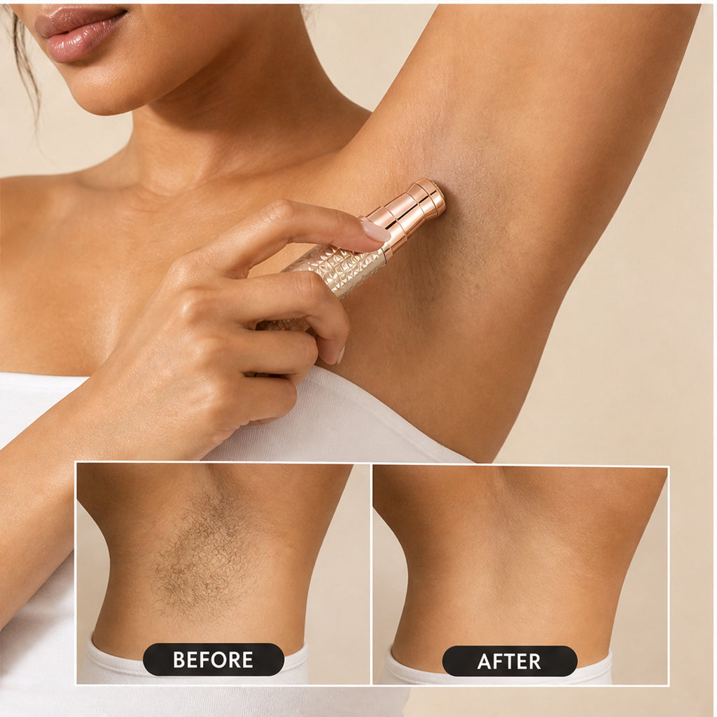Glidara 3-in-1 Painless Precision Trimmer For Brows Face & Body - Image 4