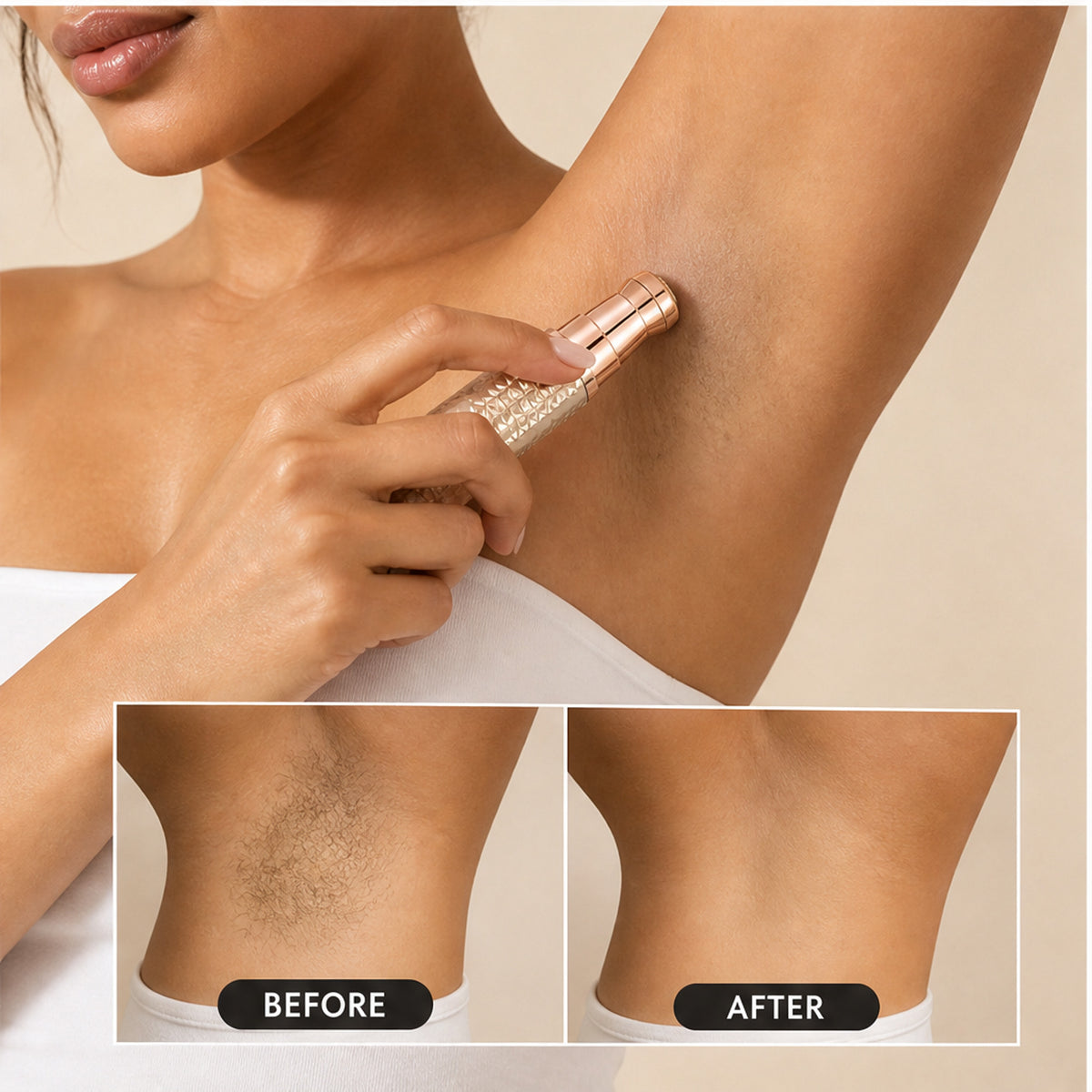 Glidara 3-in-1 Painless Precision Trimmer For Brows Face & Body - Image 4