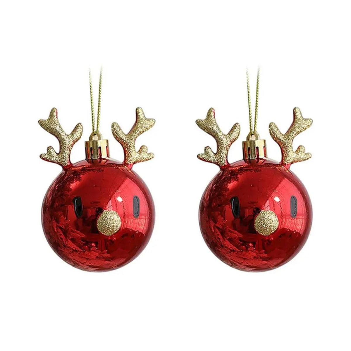 Gold Snowflake Design Christmas Ornament Ball - Image 5