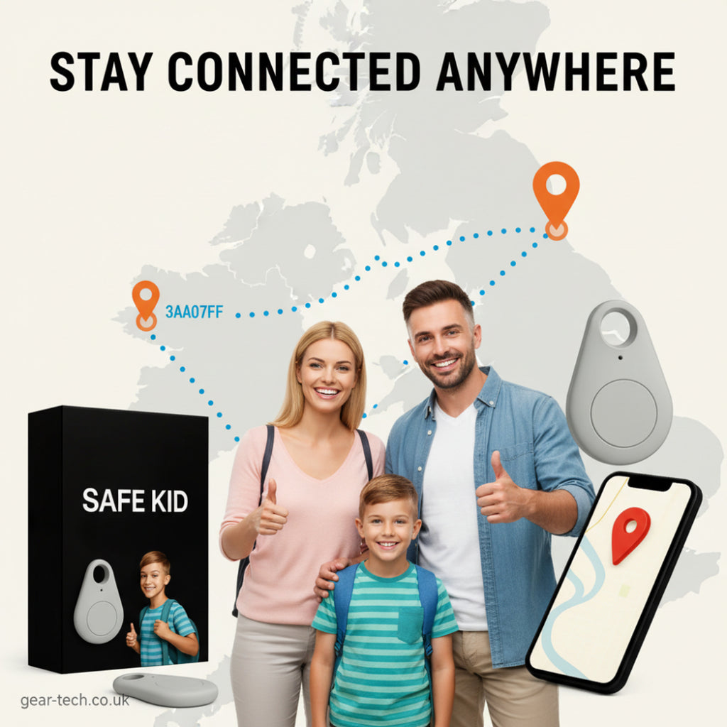 GPS Tracker With Android Bluetooth Connectivity And Water-Resistant Keyring Tag For Real-Time Location Tracking - Image 1
