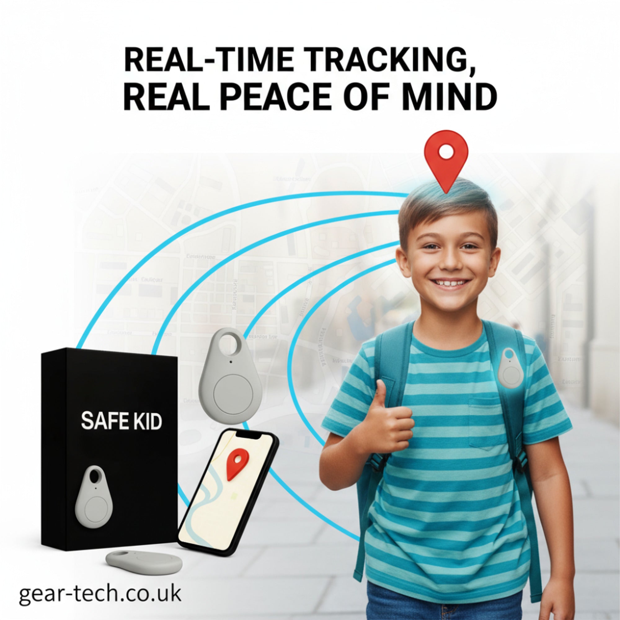 GPS Tracker With Android Bluetooth Connectivity And Water-Resistant Keyring Tag For Real-Time Location Tracking - Image 13