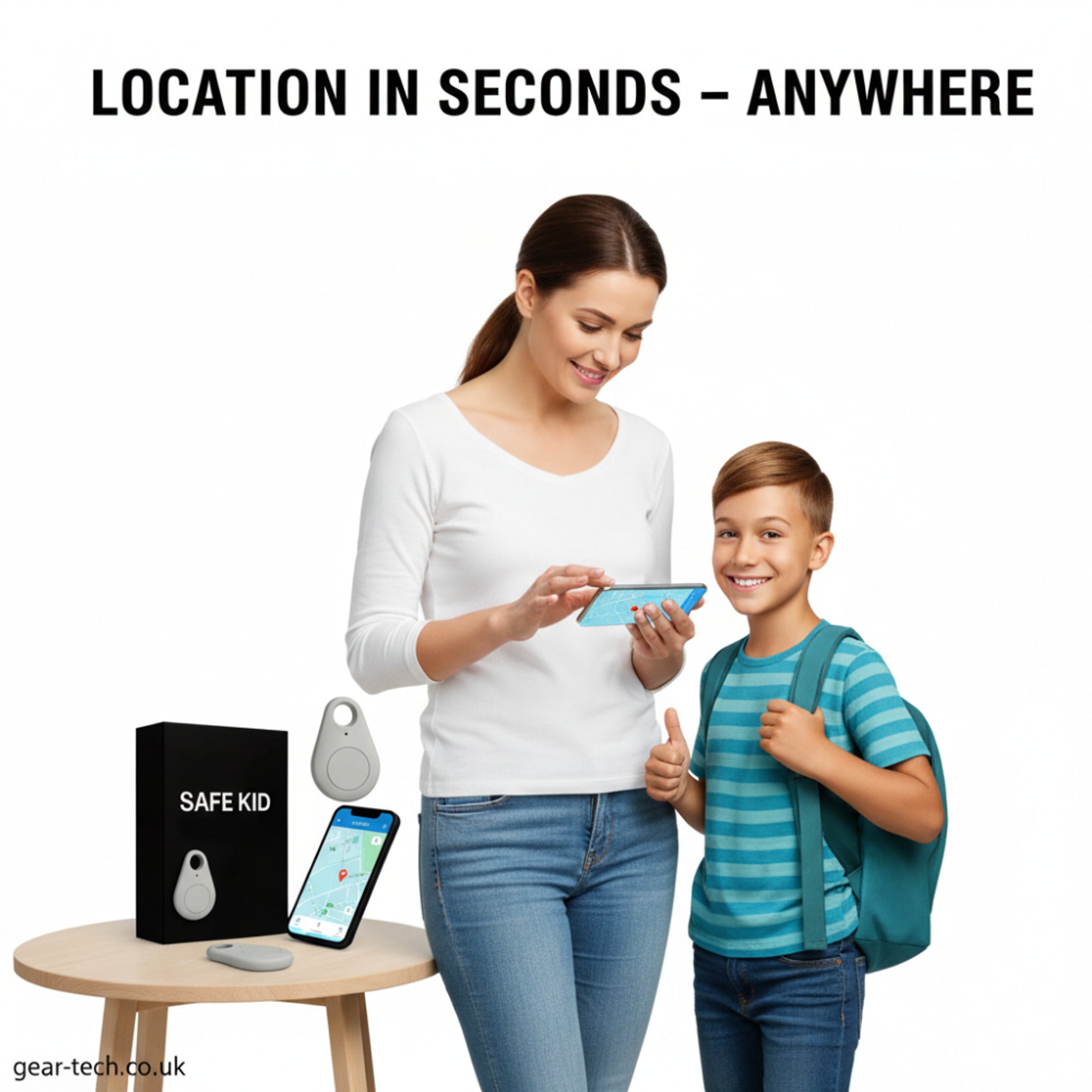 GPS Tracker With Android Bluetooth Connectivity And Water-Resistant Keyring Tag For Real-Time Location Tracking - Image 2
