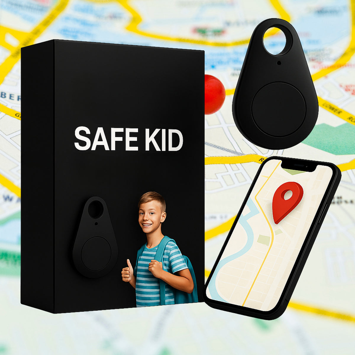 GPS Tracker With Android Bluetooth Connectivity And Water-Resistant Keyring Tag For Real-Time Location Tracking - Image 22
