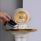 Gray Astronaut Decorative Tray With LED Light And Resin Storage Design - Image 6