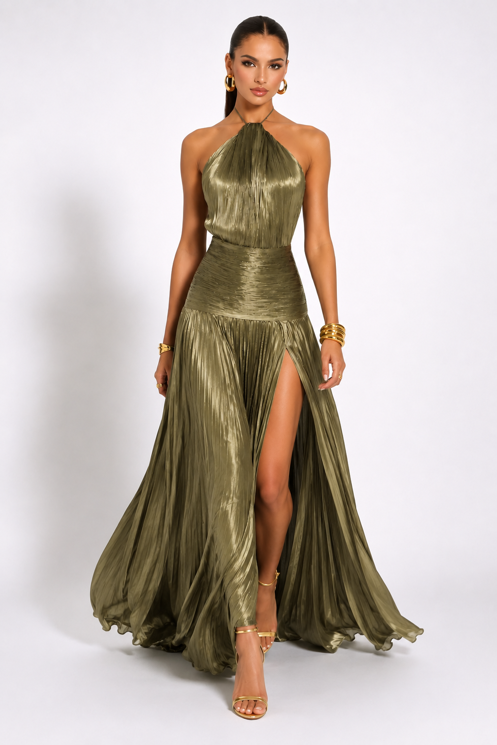 NOVA| Women's Lightweight Polyester Maxi Dress | Elegant Off-Shoulder Summer Gown