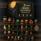 Halloween Advent Calendar Countdown Decor With Collectible Figurines For Daily Reveal - Image 1