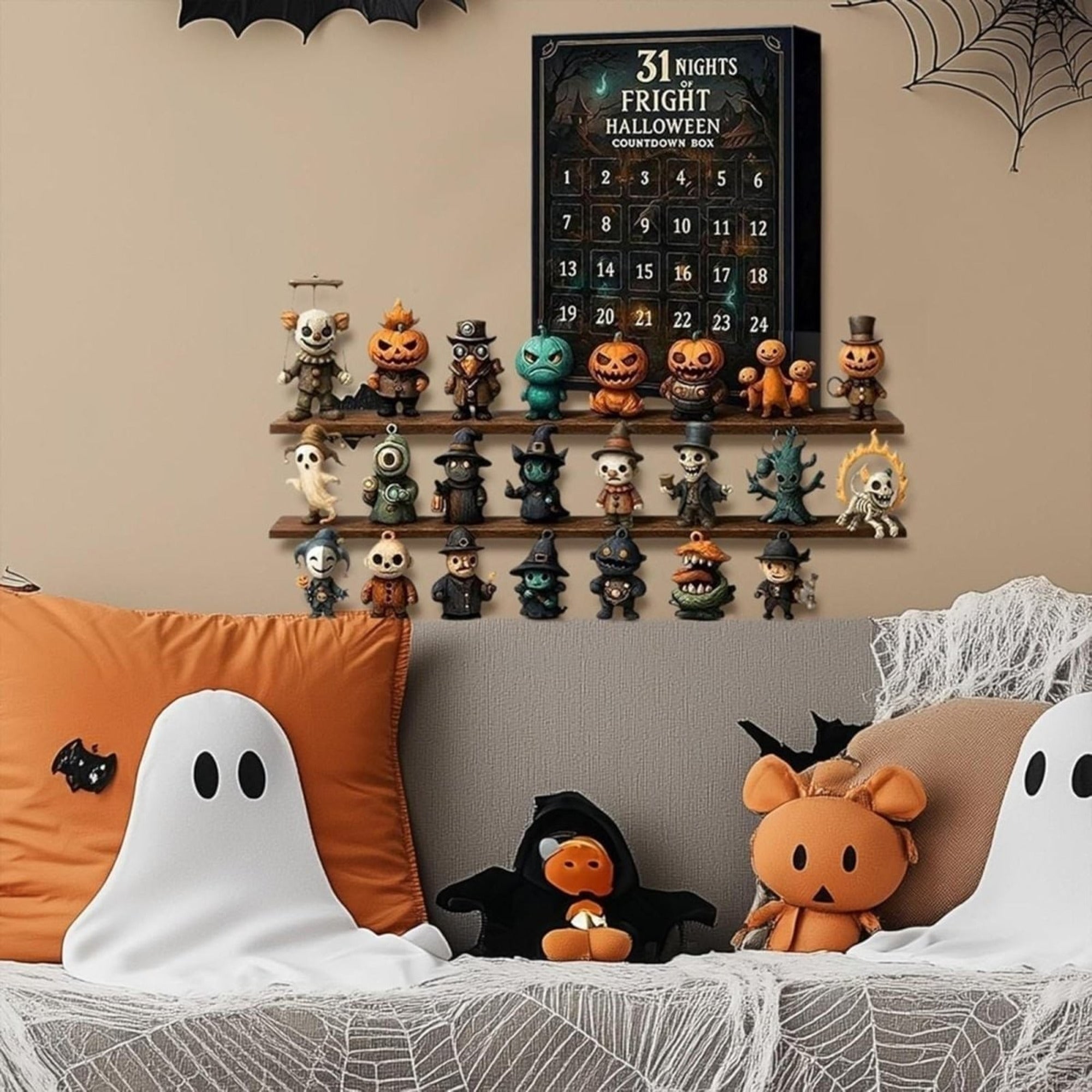 Halloween Advent Calendar Countdown Decor With Collectible Figurines For Daily Reveal - Image 5