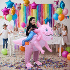 Halloween Costume Inflatable Axolotl With Battery-Operated Fan And Full-Body Design - Image 2