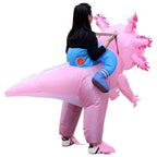 Halloween Costume Inflatable Axolotl With Battery-Operated Fan And Full-Body Design - Image 8