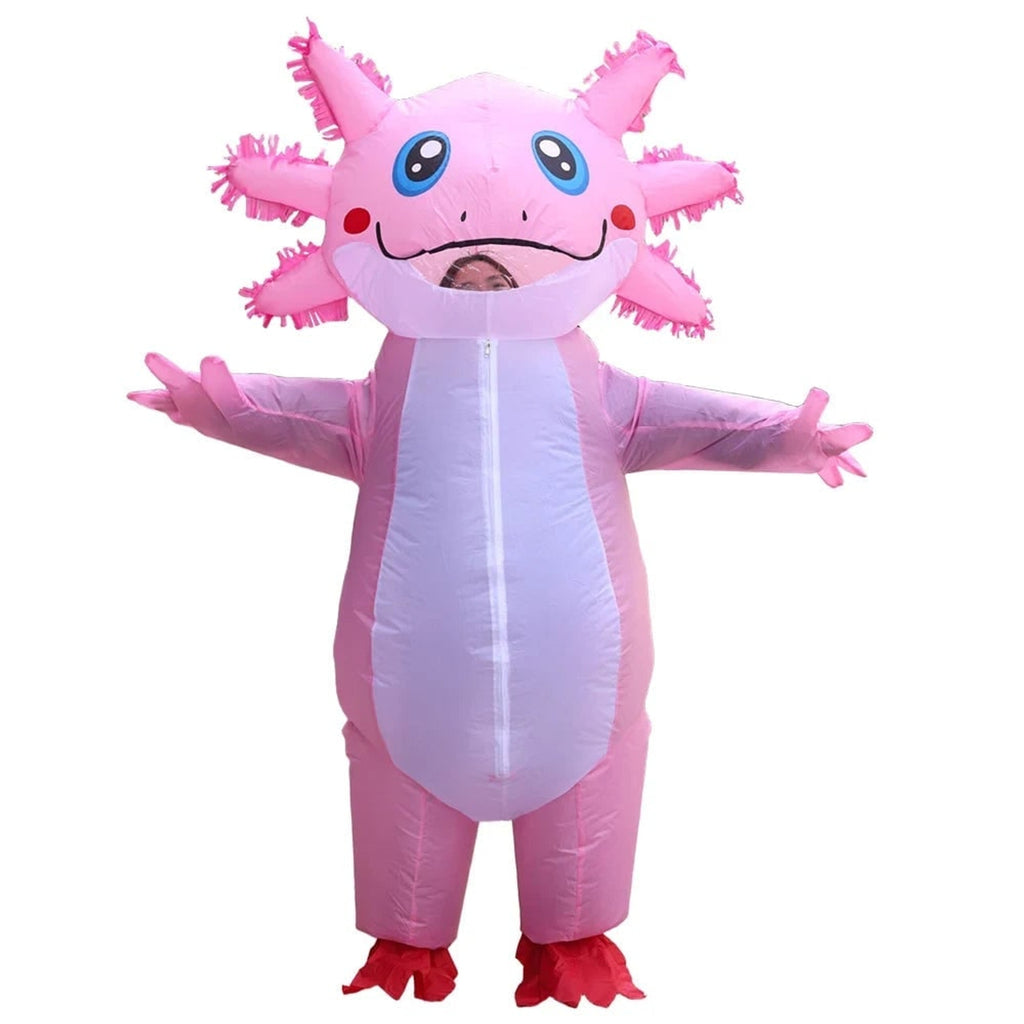 Halloween Costume Inflatable Axolotl With Battery-Operated Fan And Full-Body Design - Image 4
