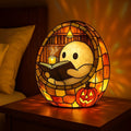 Halloween Decor Lighted Ghost Figurine Reading Book Night Light Indoor Tabletop Decoration With Integrated Internal Lighting - Image 2