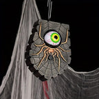 Halloween Decoration Wireless Battery Powered Halloween Doorbell With One Eyed Spider Design And Illuminated Blinking Eye - Image 9