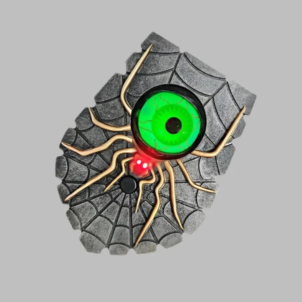 Halloween Decoration Wireless Battery Powered Halloween Doorbell With One Eyed Spider Design And Illuminated Blinking Eye - Image 4