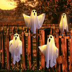 Halloween Decorations Halloween Ghost Light Decoration With Glowing Fabric Design Eye-Catching Halloween Lights Simple To Use No Remote Required - Image 3