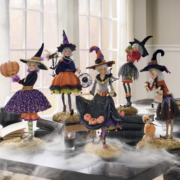 Halloween Figurine Witch With Resin Construction And Lightweight Design For Seasonal Decor - Image 3