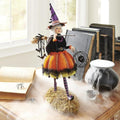 Halloween Figurine Witch With Resin Construction And Lightweight Design For Seasonal Decor - Image 2