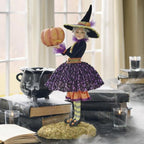 Halloween Figurine Witch With Resin Construction And Lightweight Design For Seasonal Decor - Image 10