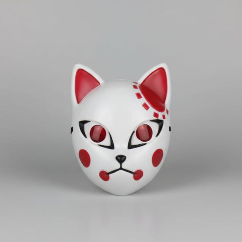 Halloween Fox Mask Men's LED Kitsune With Light-Up Japanese Demon Design For Cosplay Party Costume - Image 7