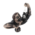 Halloween Garden Decoration Zombie Statue With Integrated LED Light For Outdoor Decor - Image 4
